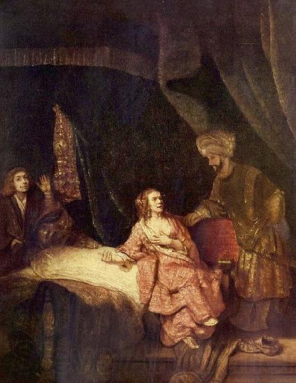 Rembrandt Peale Joseph wird von Potiphars Weib beschuldigt Norge oil painting art